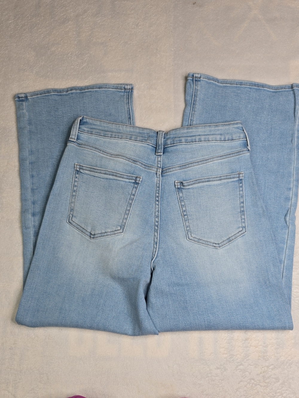 Just USA Light Wash High Rise Wide Leg Stretch Jeans Sz 8 NWT - Picture 8 of 9